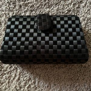 Satin evening clutch